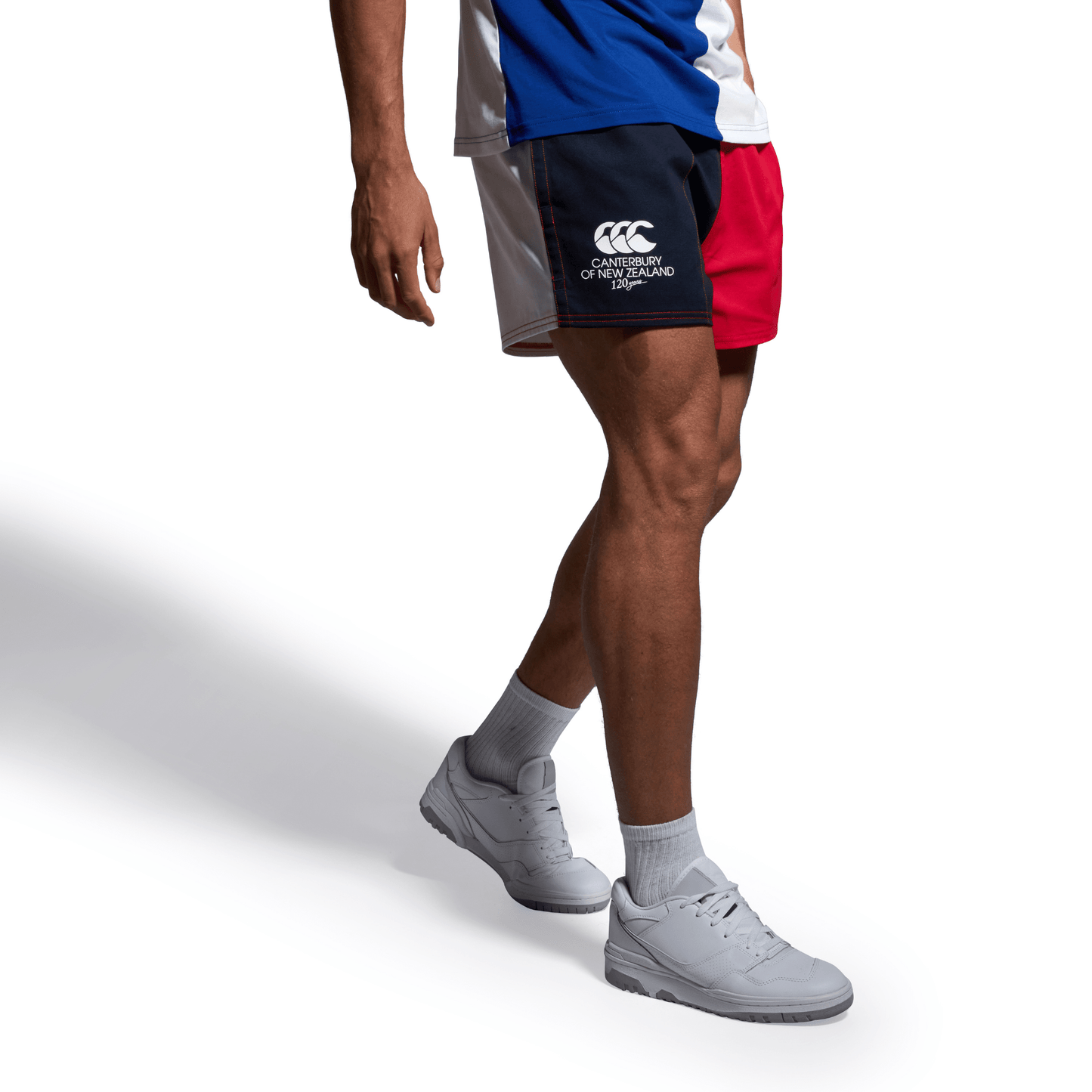 Canterbury 120 Years Limited-Edition Harlequin Shorts (Unisex) - AU Navy