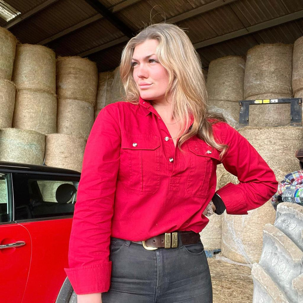
                  
                    Australian Brumby Work Shirts (Unisex) - Red
                  
                