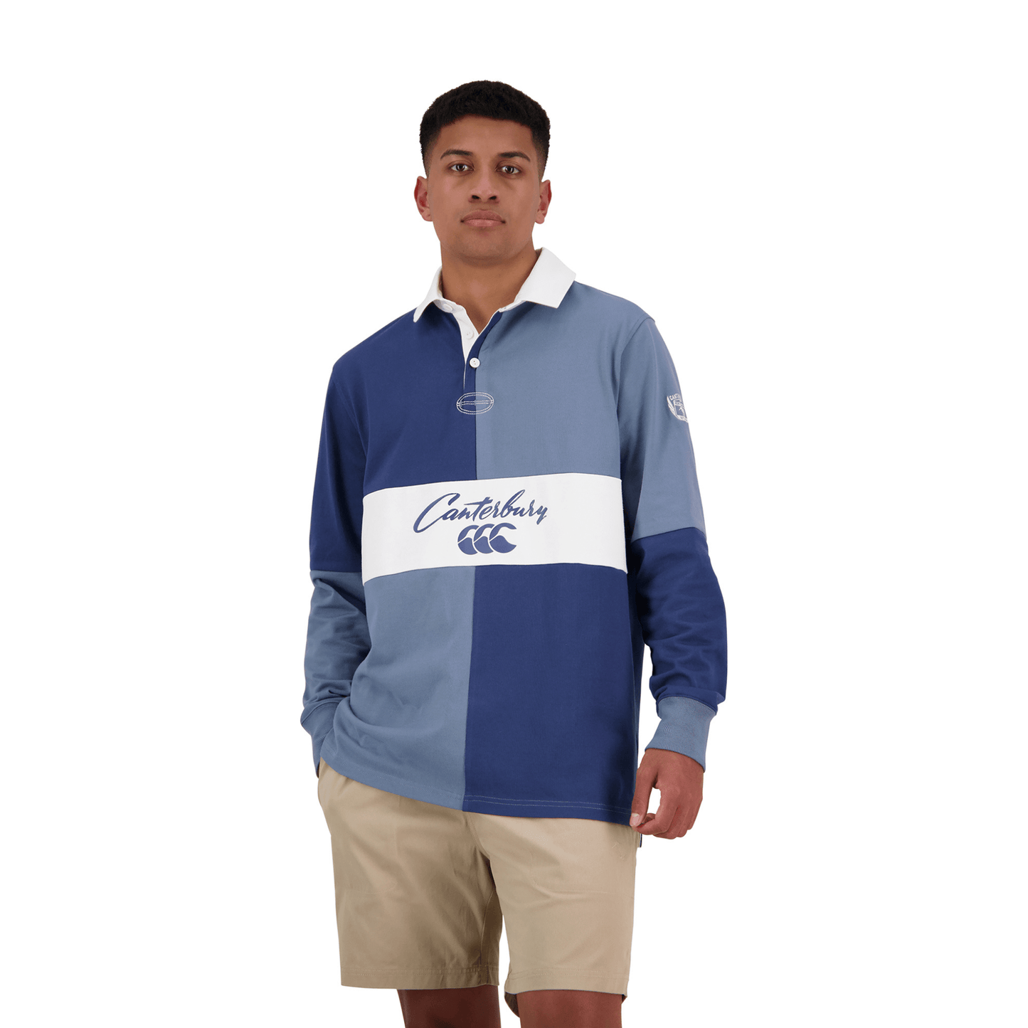 Canterbury Heritage Striped Rugby Jersey (Unisex) - Blue Mirage