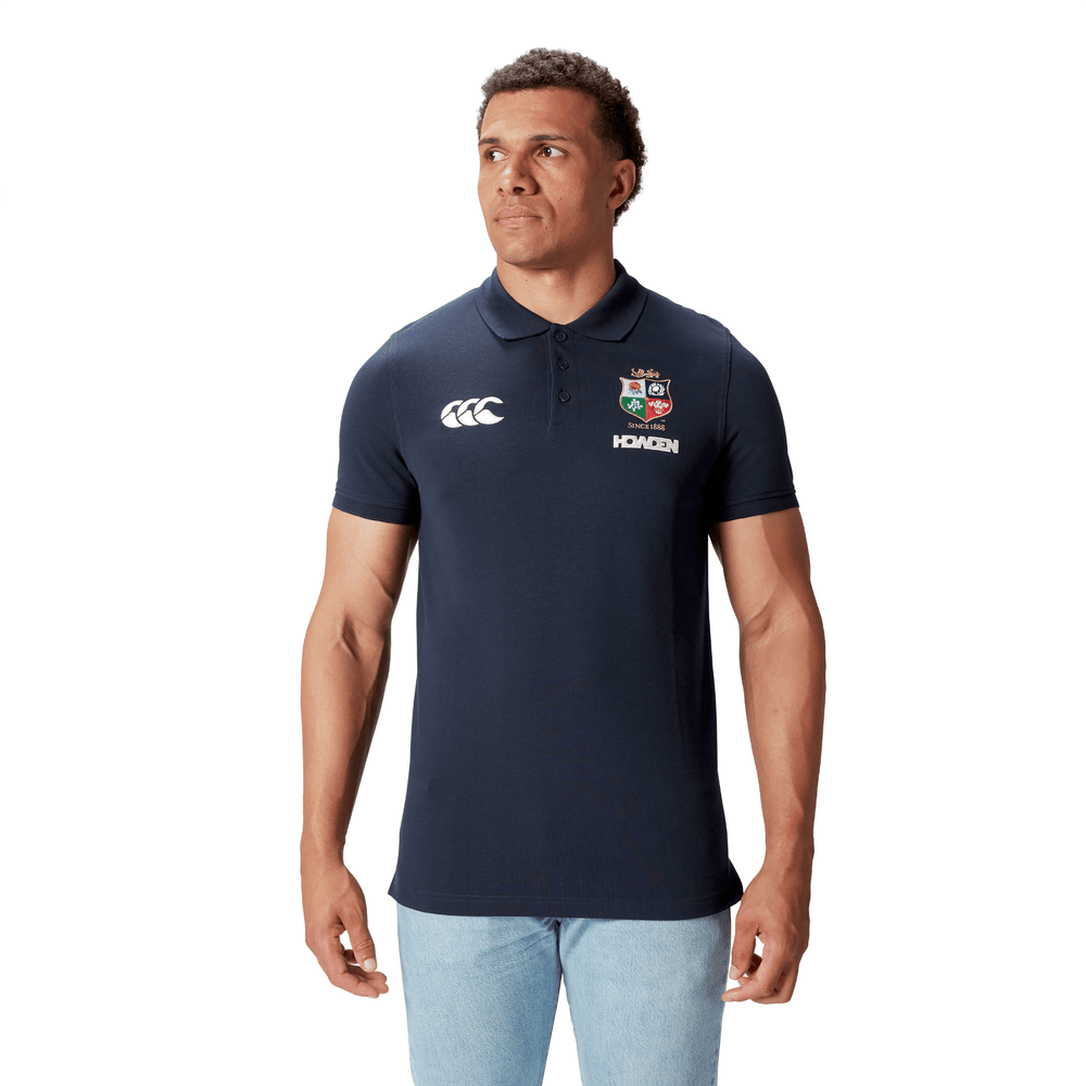 Canterbury British & Irish Lions Pique Rugby Polo (Unisex) - Dark Sapphire