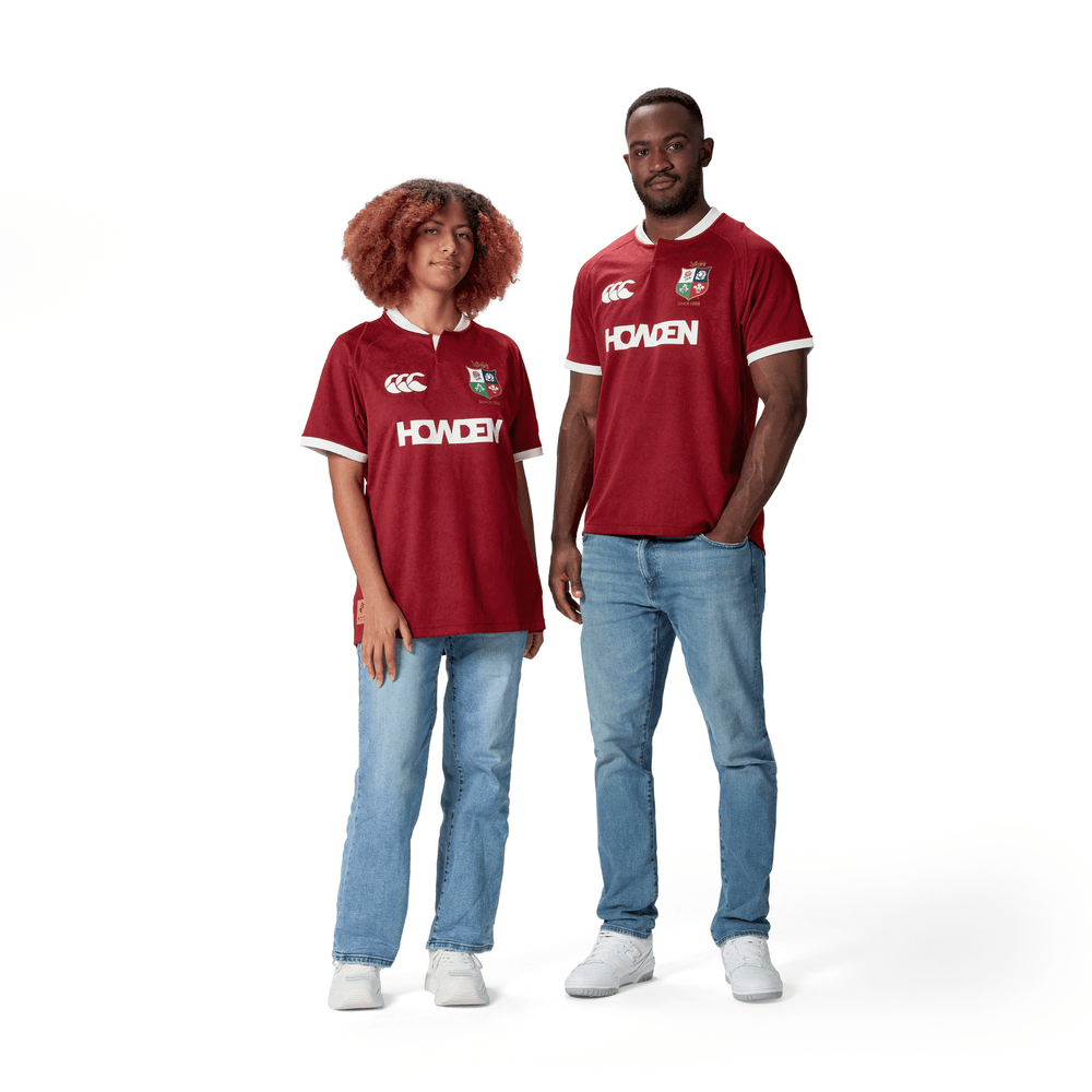 Canterbury British & Irish Lions Replica Rugby Jersey (Unisex) - Red Dahlia
