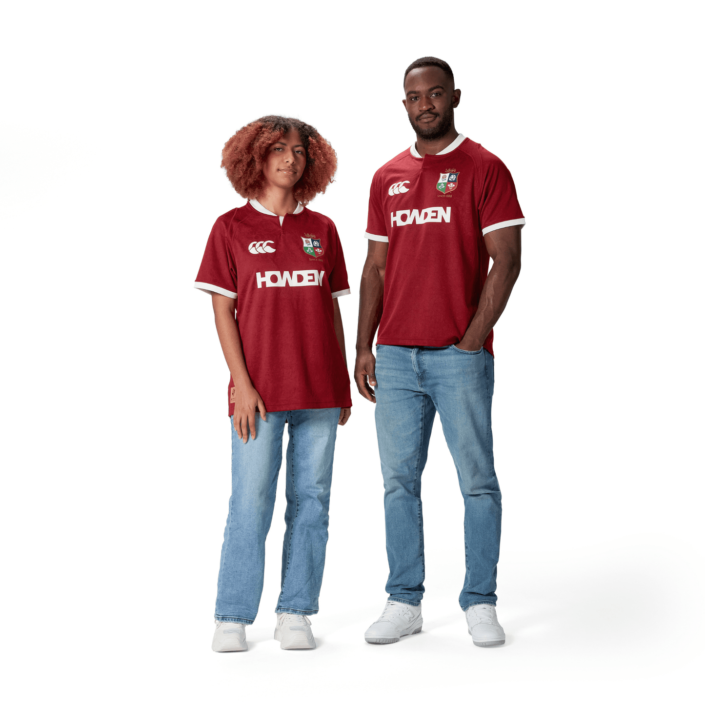 Canterbury British & Irish Lions Replica Rugby Jersey (Unisex) - Red Dahlia