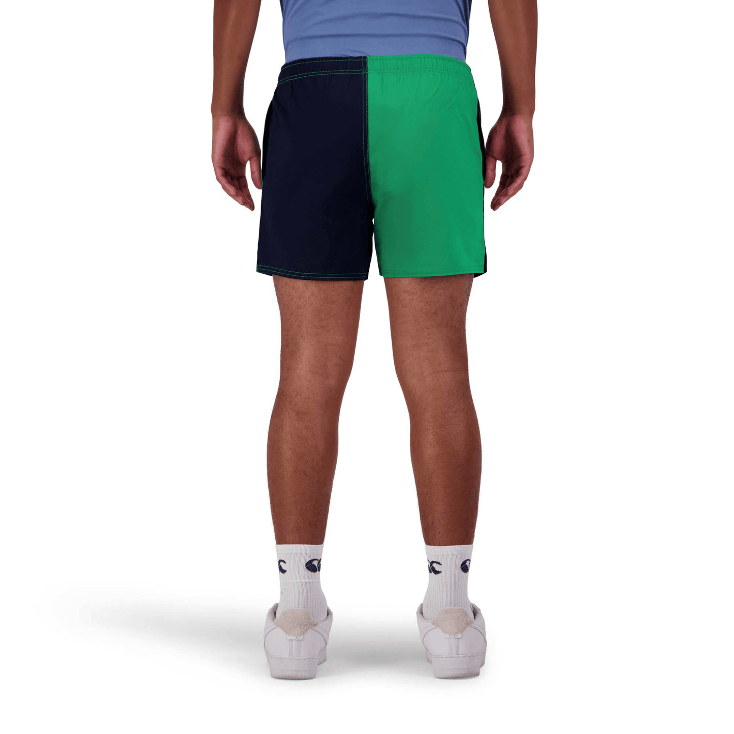 Canterbury Limited-Edition Harlequin Uglies Shorts (Unisex) - Navy/Green (Extra Long 5")