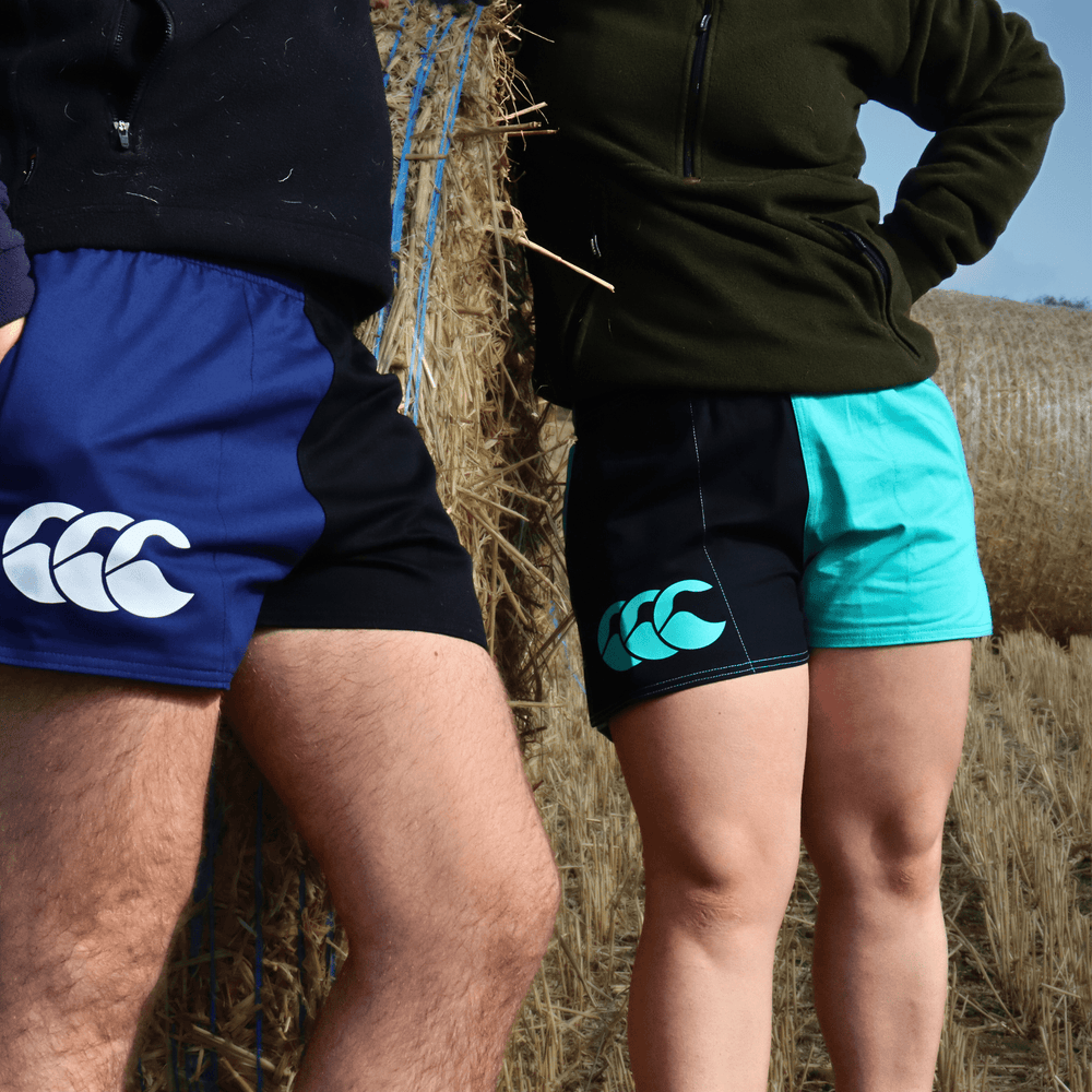 
                  
                    Canterbury Limited Edition Harlequin Shorts (Unisex) - Black/Turquoise
                  
                