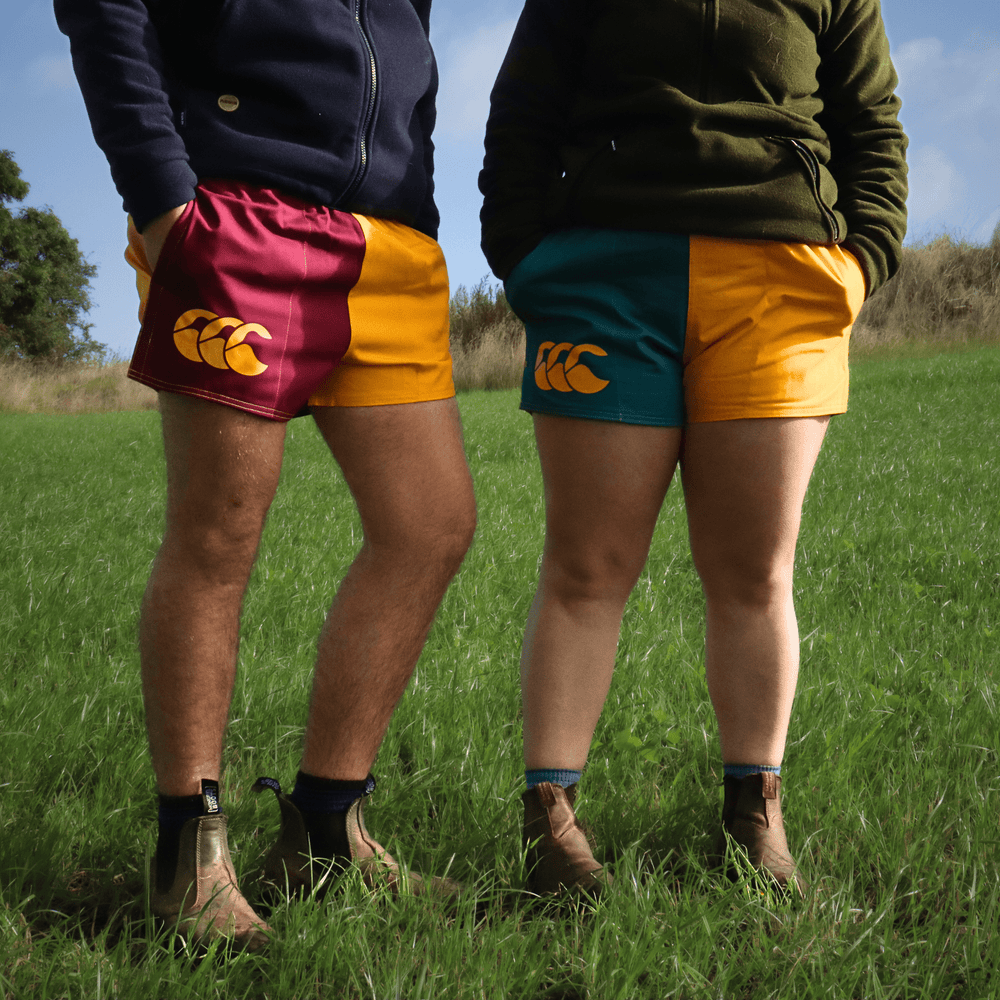 
                  
                    Canterbury Limited Edition Harlequin Shorts (Unisex) - Maroon/Gold
                  
                