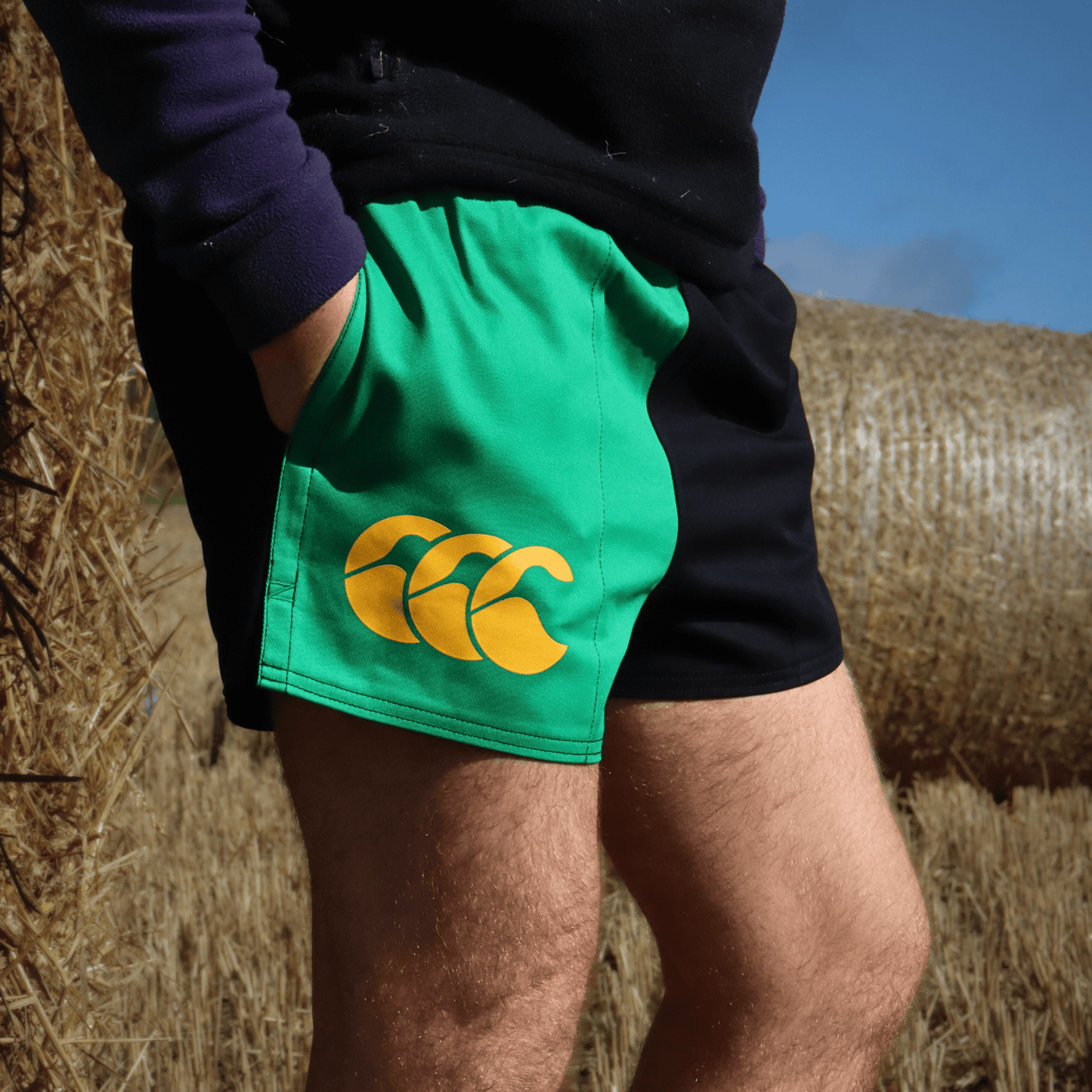 Canterbury Limited Edition Harlequin Shorts (Unisex) - Emerald/Black