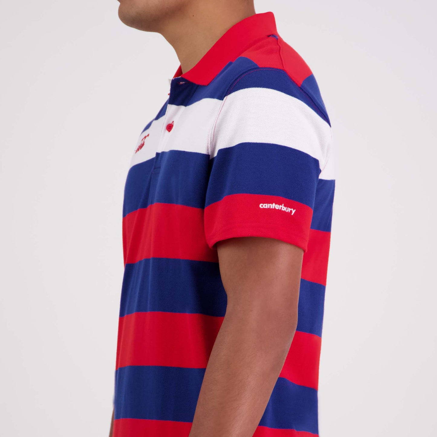 Canterbury Rugby Polo Jersey (Unisex) - Formula One Red & Blue
