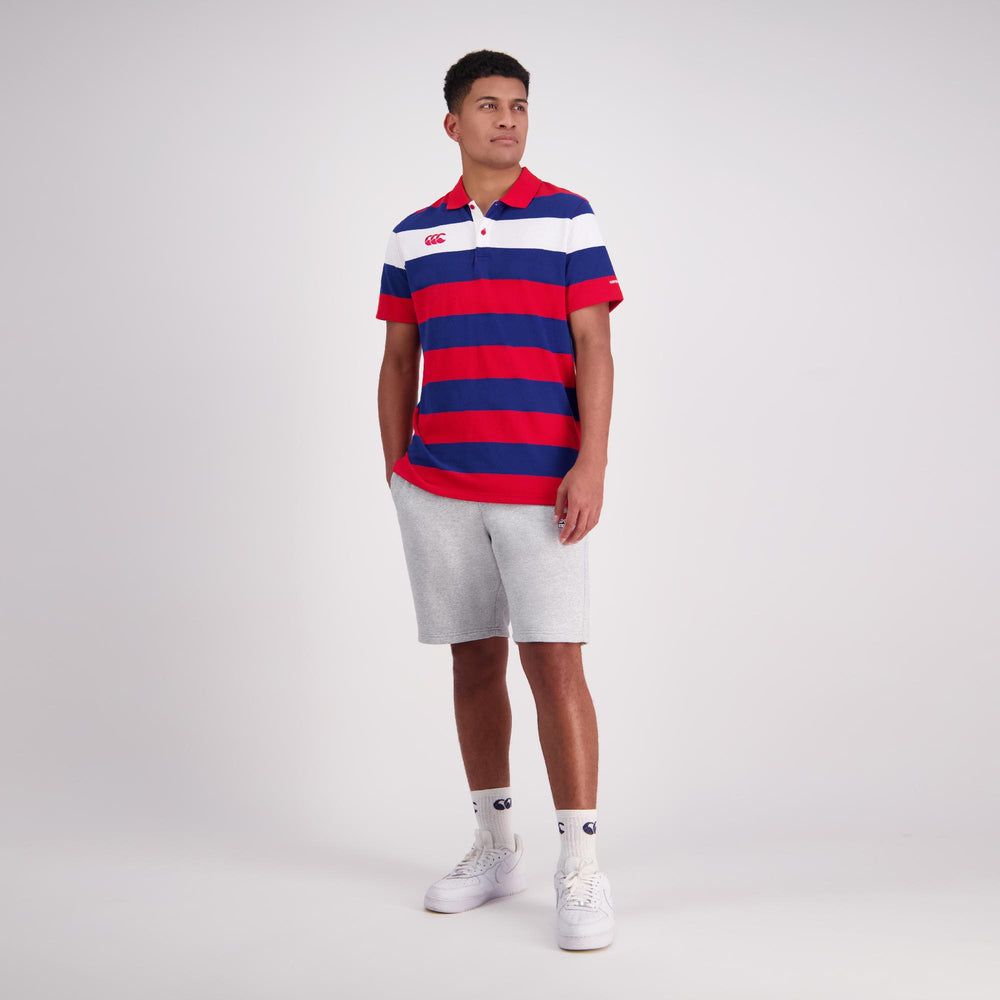 
                  
                    Canterbury Rugby Polo Jersey (Unisex) - Formula One Red & Blue
                  
                