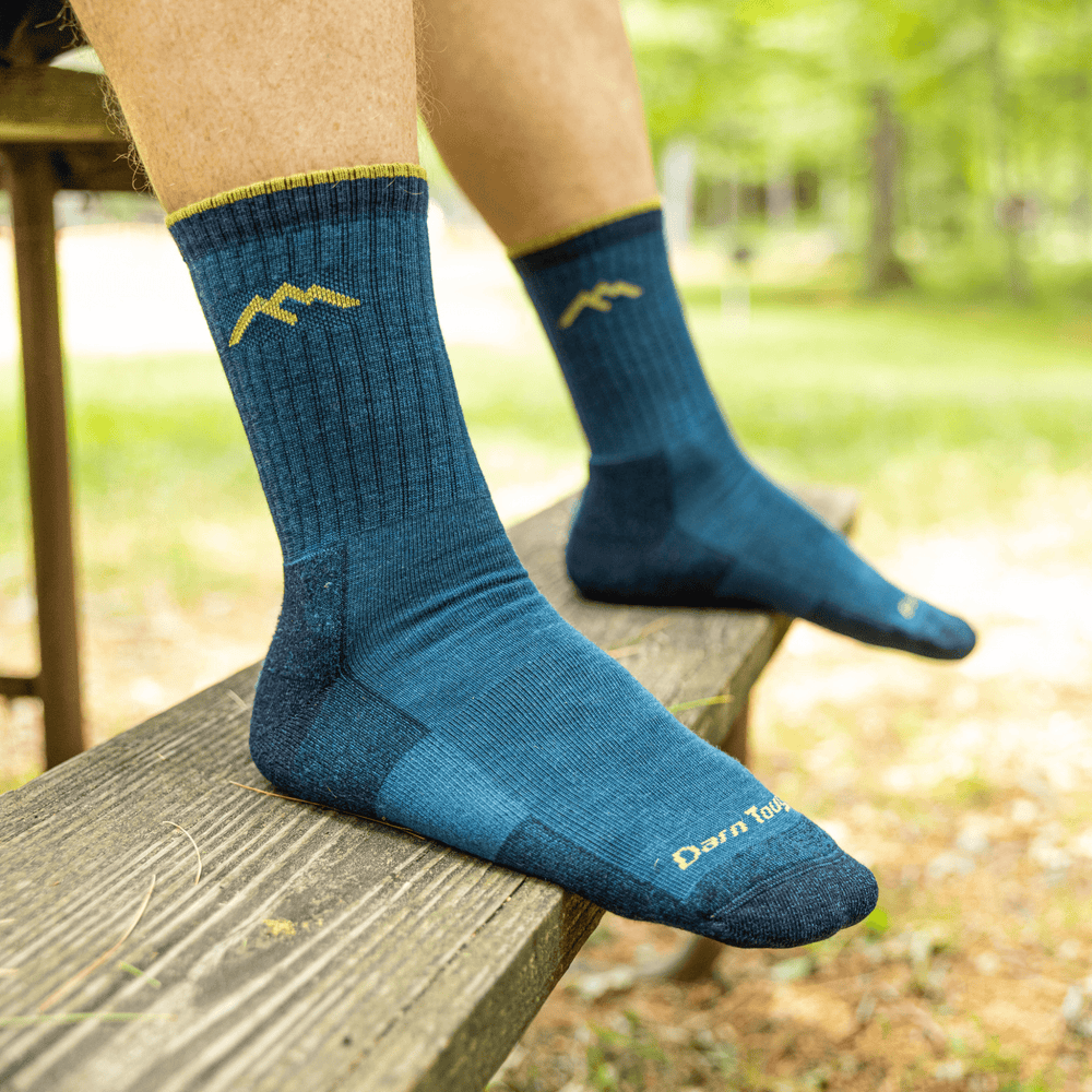 Darn Tough Men's Hiker Micro Crew Midweight with Cushion Socks - Dark Teal