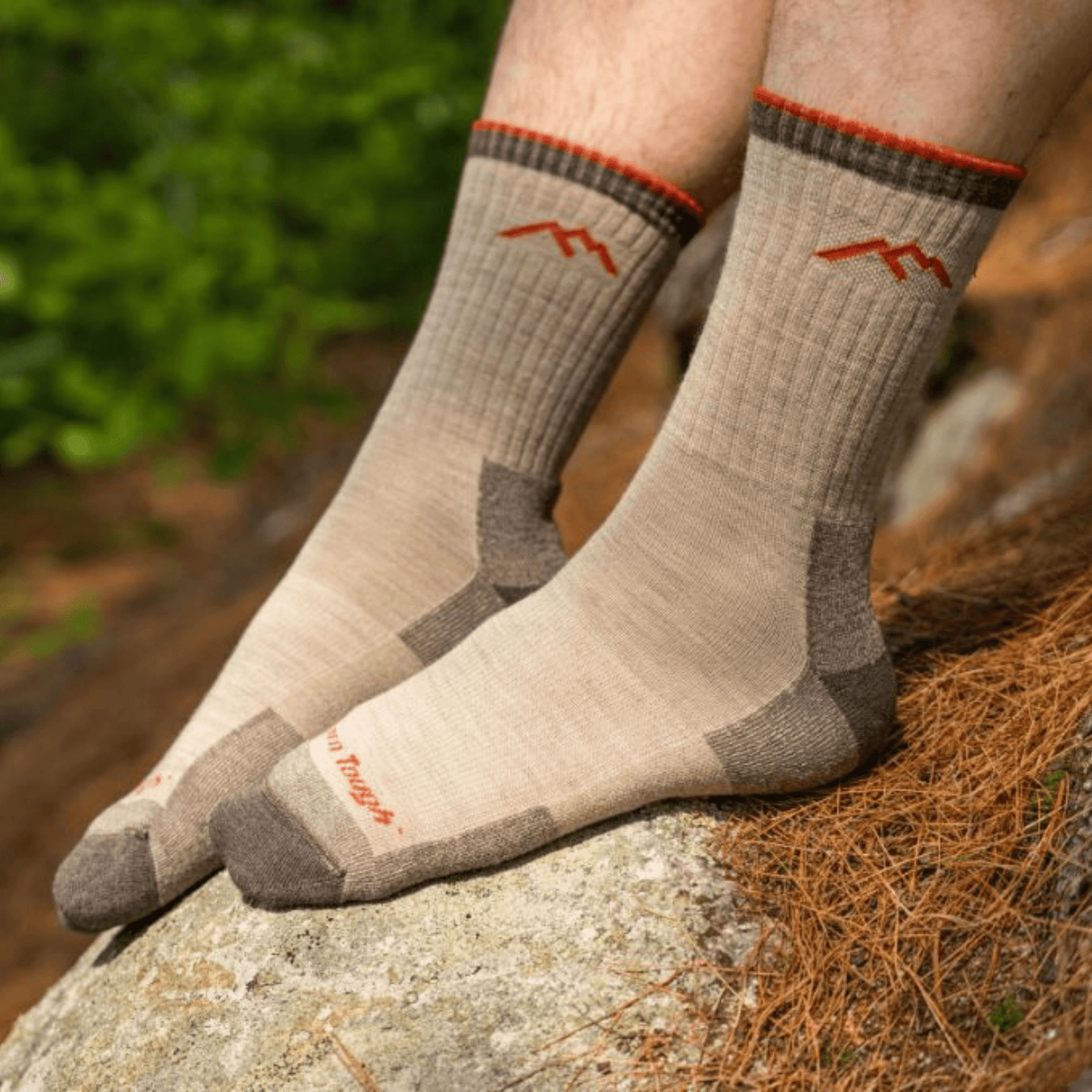 Darn Tough Men's Hiker Micro Crew Midweight with Cushion Socks - Oatmeal
