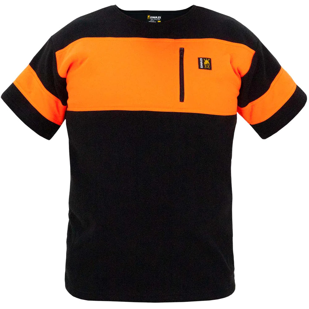 Swazi The HI-VIS Bushmans Tee - Blaze/Black