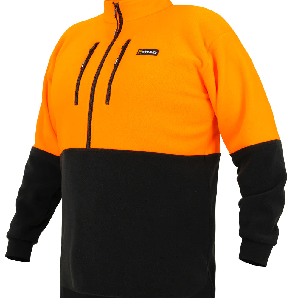 Swazi The HI-VIS Bush Shirt - Blaze/Black
