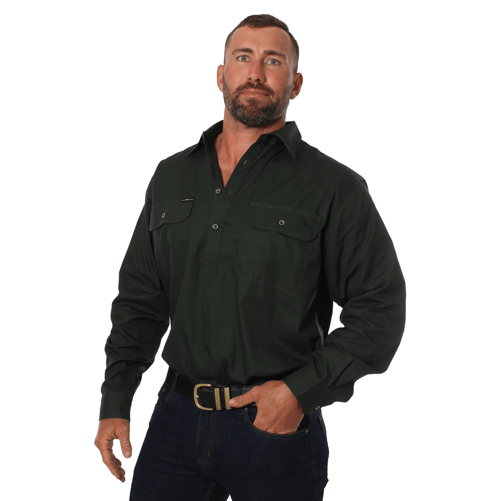 
                  
                    Ringers Western - Men's King River Work Shirt - Cargo Khaki
                  
                