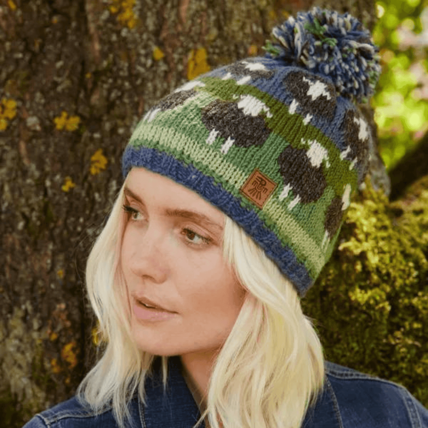 Pachamama Flock of Herdwick Bobble Beanie