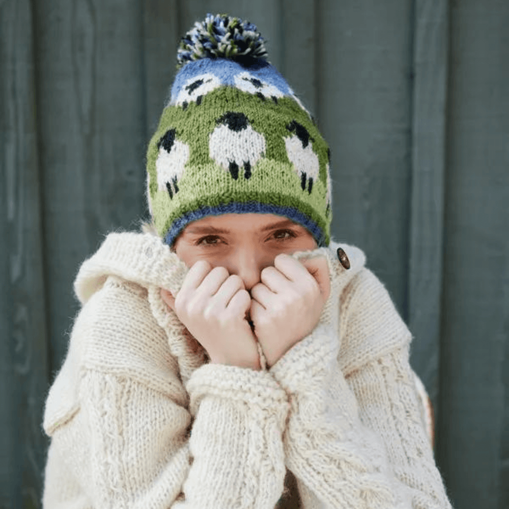 Pachamama Flock of Sheep Bobble Beanie