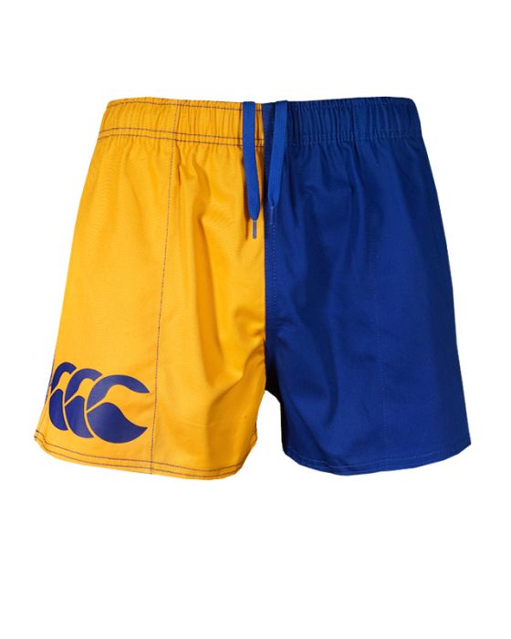 Canterbury Kids Harlequin Shorts (Unisex) - Gold/Royal