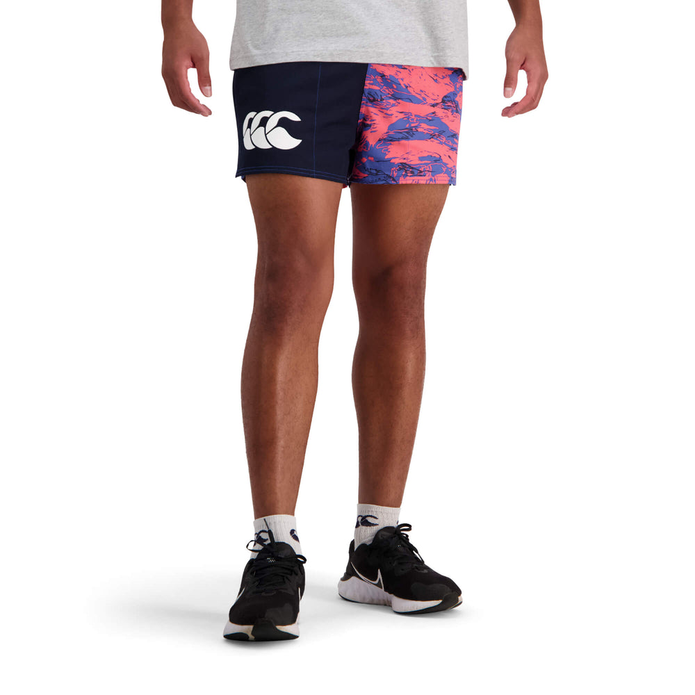 Canterbury Limited Edition Harlequin Shorts (Unisex) - Sunkissed Coral Militia