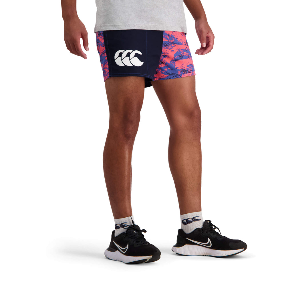 
                  
                    Canterbury Limited Edition Harlequin Shorts (Unisex) - Sunkissed Coral Militia
                  
                