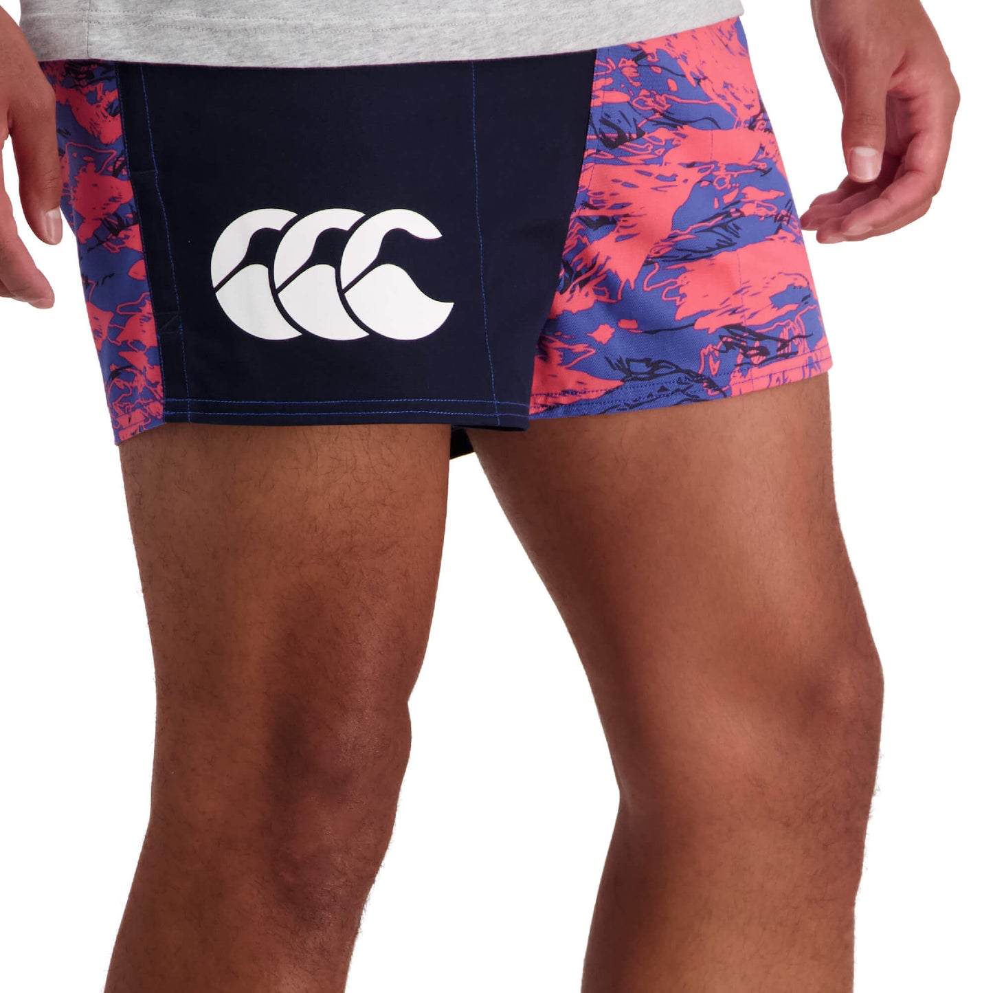 Canterbury Limited Edition Harlequin Shorts (Unisex) - Sunkissed Coral Militia