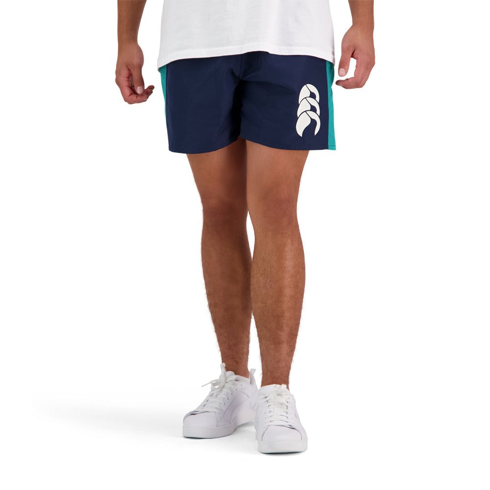 Navy and teal Canterbury clothing