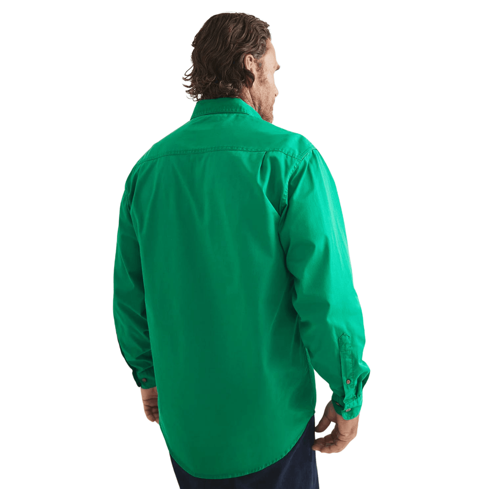 
                  
                    RB Sellars Men's Burton Half Button Mid Weight Work Shirt - Emerald
                  
                