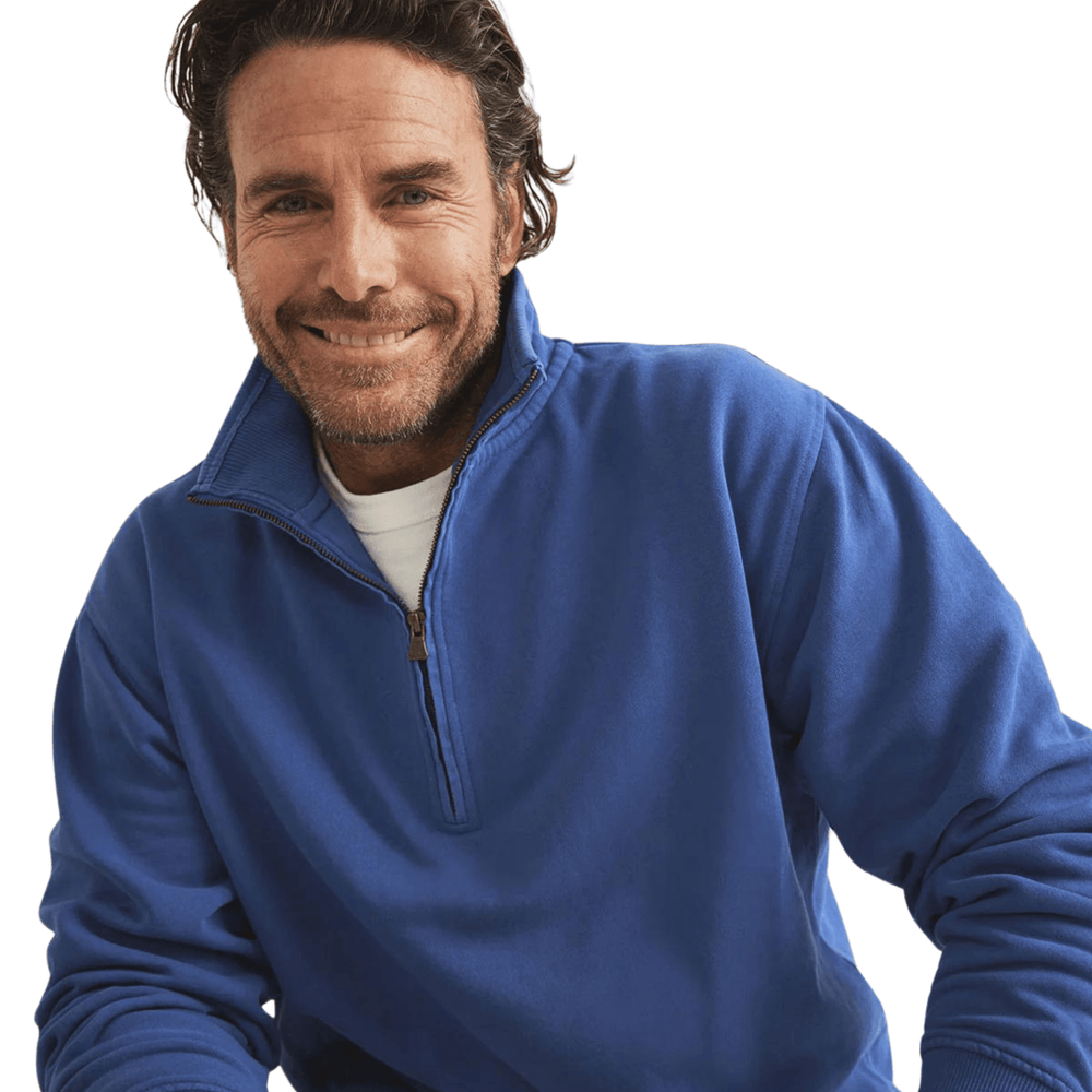 RB Sellars Trentham Half Zip Jumper (Unisex) - Royal