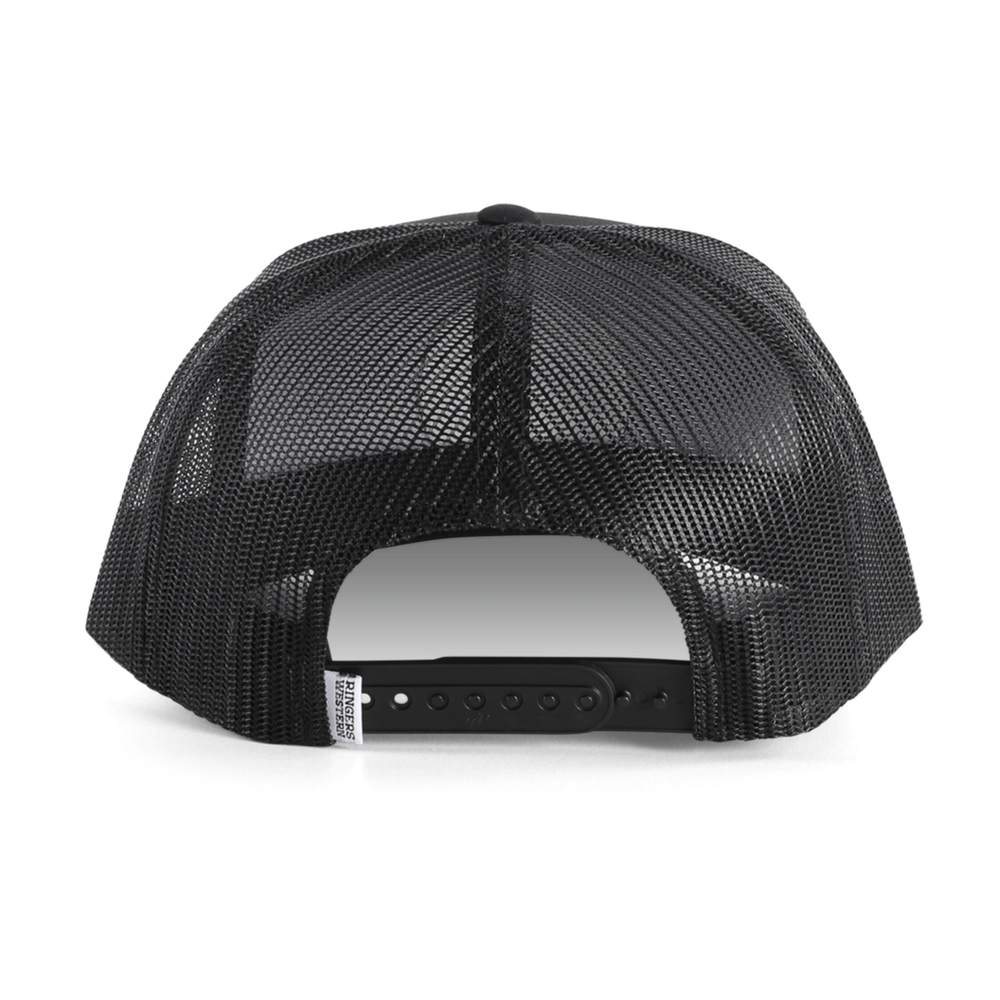 Ringers Western - Unisex Signature Bull Trucker Cap - Black / Pink