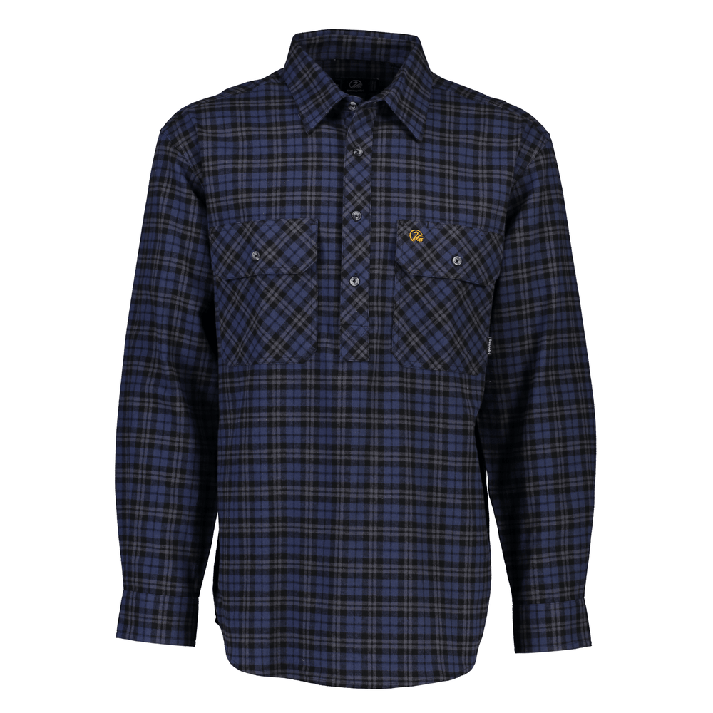 
                  
                    Swanndri Barn Yarn Dye Shirt - Blue
                  
                