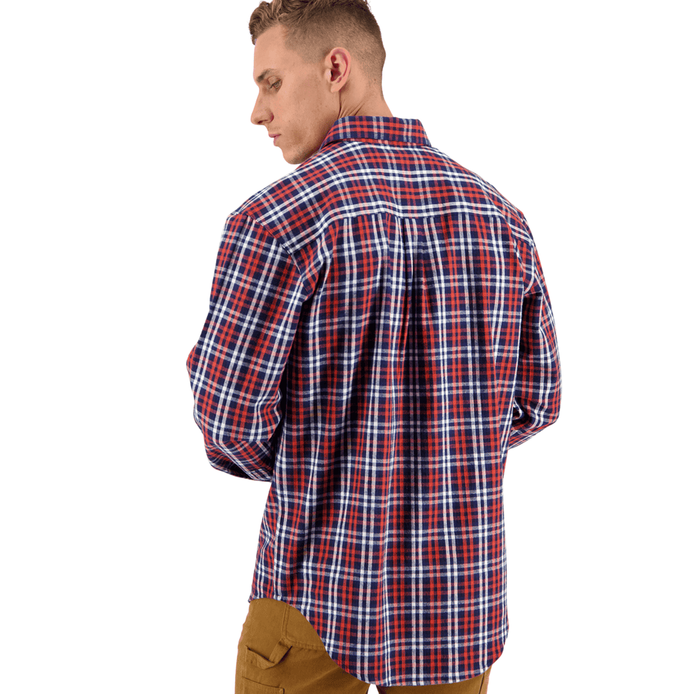 
                  
                    Swanndri Barn Yarn Dye Shirt - Orange
                  
                