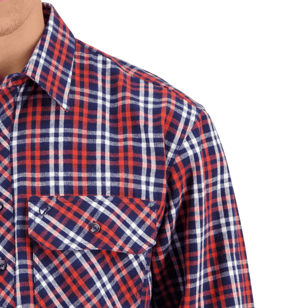 
                  
                    Swanndri Barn Yarn Dye Shirt - Orange
                  
                