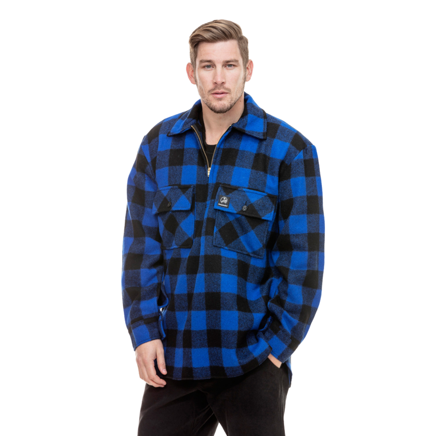 Swanndri Ranger Bush Shirt - Blue/Black