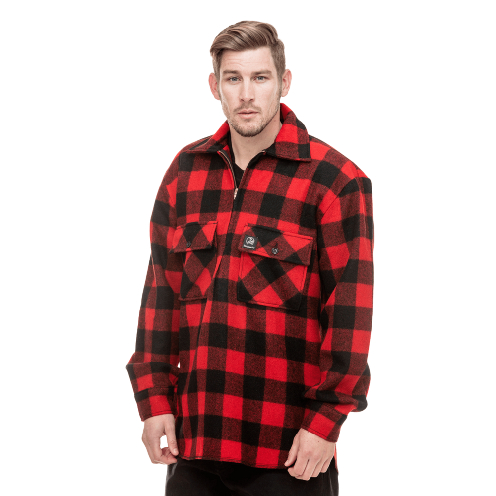 Swanndri Ranger Bush Shirt - Red/Black
