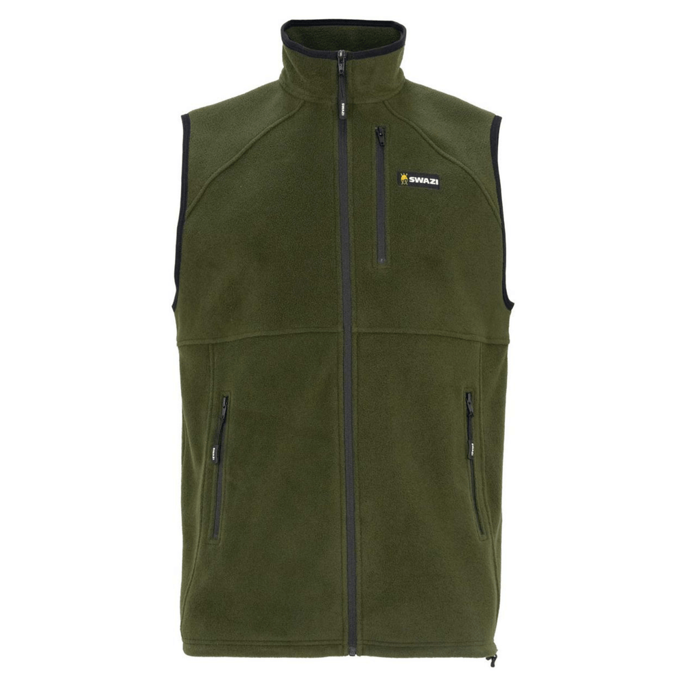 Swazi Sherpa Vest Gilet - Olive